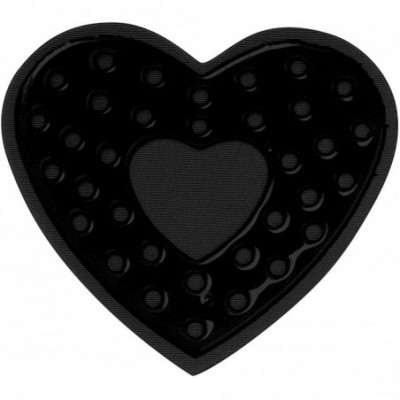 Accessories Sweetheart Shaped Reusable Self-Adhesive Breathable Full Coverage Nipple Covers Pasties - Black - CJ1999COQD3