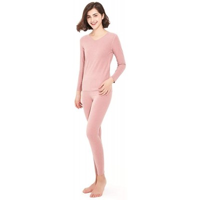 Thermal Underwear Thermal Underwear Women Long - Scoop Neck Ultra - Thin Set Top & Bottom - Vpk - CW193HIDX0G