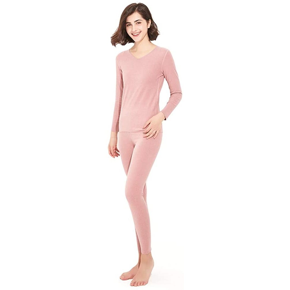 Thermal Underwear Thermal Underwear Women Long - Scoop Neck Ultra - Thin Set Top & Bottom - Vpk - CW193HIDX0G