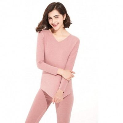 Thermal Underwear Thermal Underwear Women Long - Scoop Neck Ultra - Thin Set Top & Bottom - Vpk - CW193HIDX0G