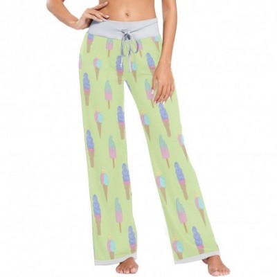 Bottoms Womens Pajama Lounge Pants Wildflowers Along Landscape Wide Leg Casual Palazzo Pj Sleep Pants Girls - Amazing 3 - CL1...