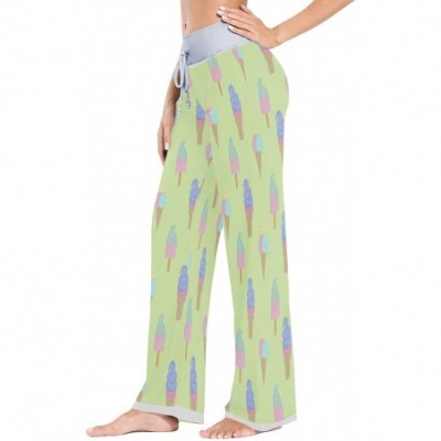 Bottoms Womens Pajama Lounge Pants Wildflowers Along Landscape Wide Leg Casual Palazzo Pj Sleep Pants Girls - Amazing 3 - CL1...