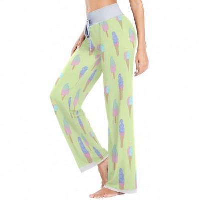 Bottoms Womens Pajama Lounge Pants Wildflowers Along Landscape Wide Leg Casual Palazzo Pj Sleep Pants Girls - Amazing 3 - CL1...