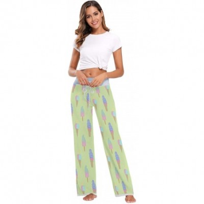 Bottoms Womens Pajama Lounge Pants Wildflowers Along Landscape Wide Leg Casual Palazzo Pj Sleep Pants Girls - Amazing 3 - CL1...