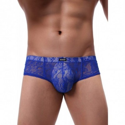 G-Strings & Thongs Men's Cheeky Thong Underwear Brazilian Back Mens Under Panties Sexy Lace Boxer Briefs - 6 Pack - CS19249CLO7