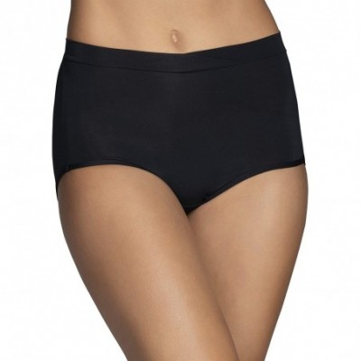 Panties Women's Beyond Comfort Microfiber Panties with Stretch - Brief - Silky Stretch - Black - CO192EOAHZH