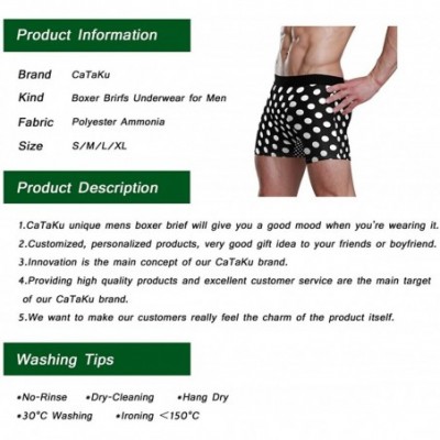 Boxer Briefs Black and White Polka Dot Men's Boxer Briefs Underwear - CG18SEL67QS