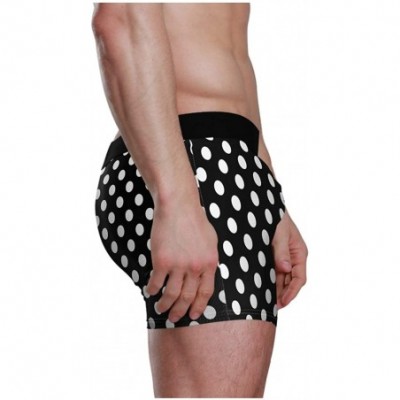 Boxer Briefs Black and White Polka Dot Men's Boxer Briefs Underwear - CG18SEL67QS