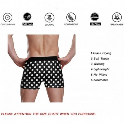 Boxer Briefs Black and White Polka Dot Men's Boxer Briefs Underwear - CG18SEL67QS