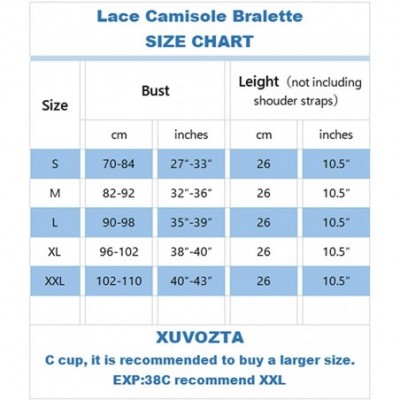 Camisoles & Tanks Women Lace Camisole Bralette Wirefree Double Strap Longline Bralette Lightweight Padded Cami Bra Girls A-C ...