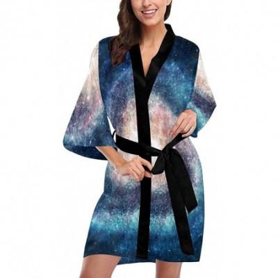 Robes Custom Galaxy Nebula Women Kimono Robes Beach Cover Up for Parties Wedding (XS-2XL) - Multi 2 - CF190AXWX2A