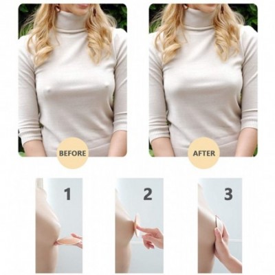 Accessories Adhesive Invisible Reusable Silicone Nippleless Covers for Women 4 Pairs(3.34Inch) - CI18ATA6D0Q