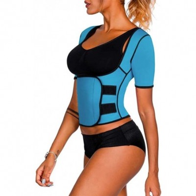 Shapewear Waist Trimmer Belt for Women-Slimming Body Shaper Sports Girdles Workout Abdomen Belt - 12-blue - C619C7EM5H9