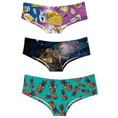 Panties Women's Underwear Panties Shorts Thong 3D Printed Sexy Animal Pattern Sleep and Leisure Stretch Super Multi-Piece Sui...