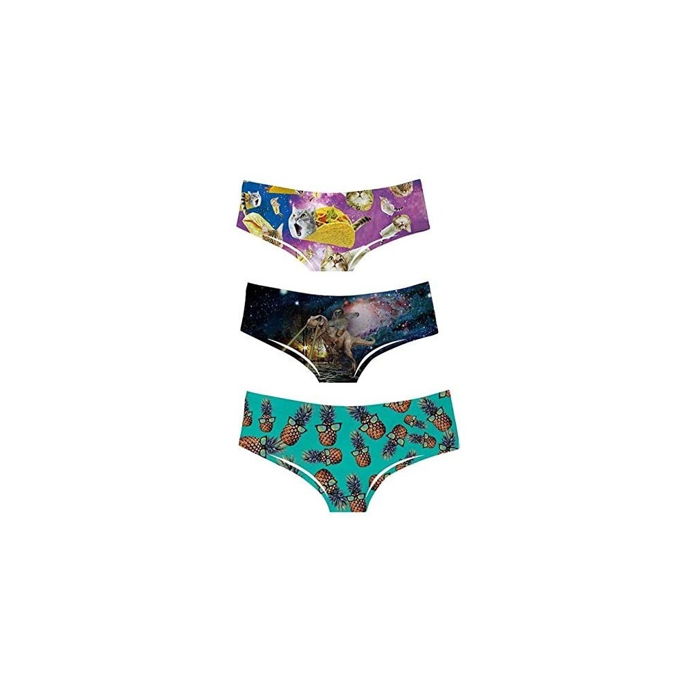 Panties Women's Underwear Panties Shorts Thong 3D Printed Sexy Animal Pattern Sleep and Leisure Stretch Super Multi-Piece Sui...