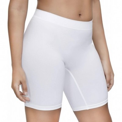 Shapewear Slip Shorts for Women- Comfortable Smooth Seamless Underwear for Yoga - White - C6197RWYZKZ