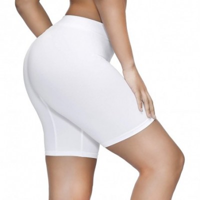 Shapewear Slip Shorts for Women- Comfortable Smooth Seamless Underwear for Yoga - White - C6197RWYZKZ