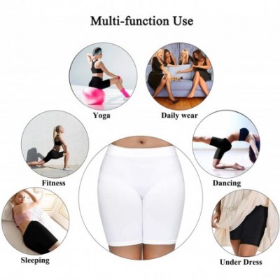 Shapewear Slip Shorts for Women- Comfortable Smooth Seamless Underwear for Yoga - White - C6197RWYZKZ