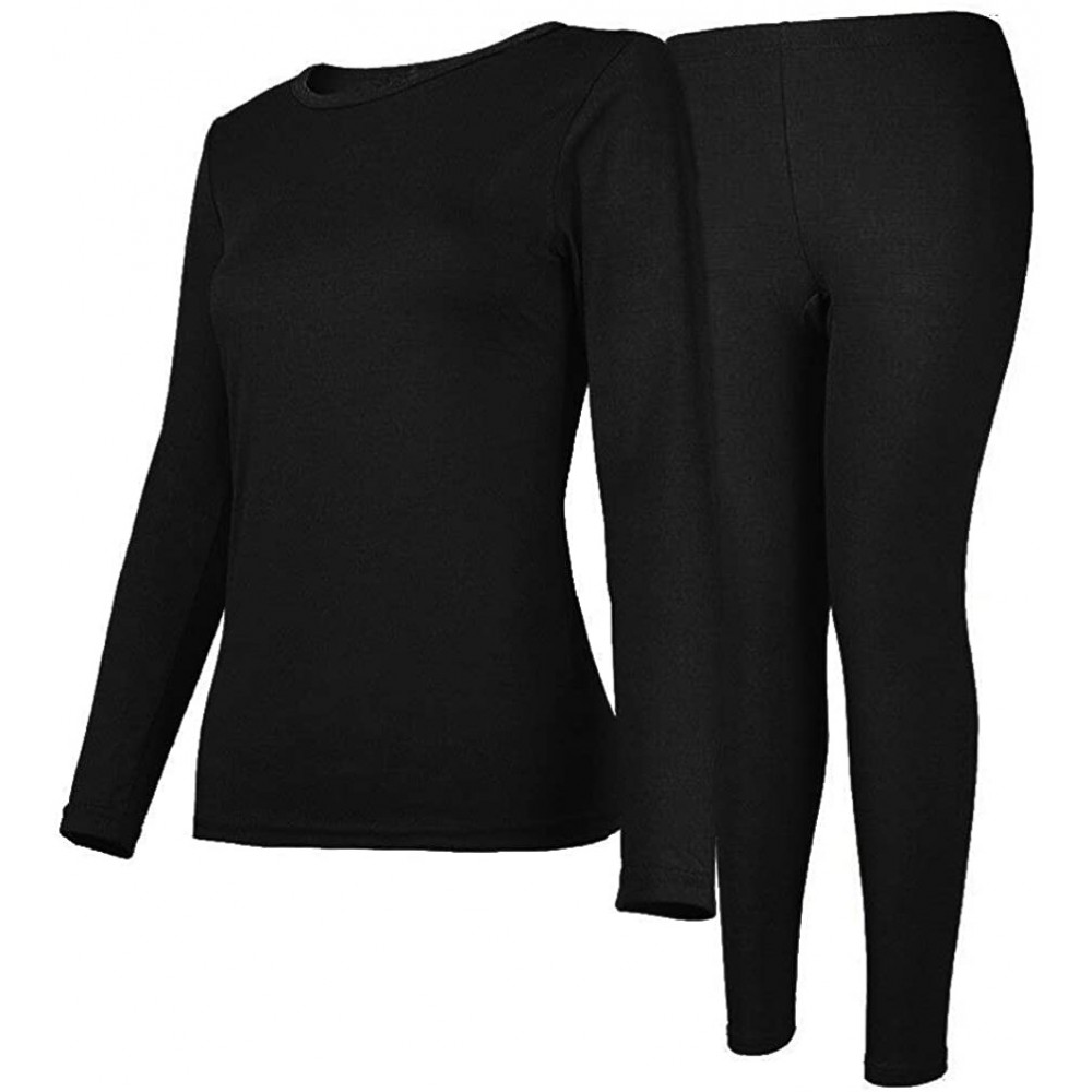 Thermal Underwear Womens Thermal Underwear Set Long Johns with Fleece Lined Ultra Soft Top & Bottom Base Layer Thermals for W...