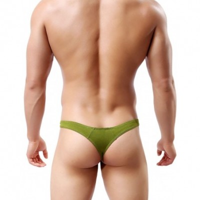 G-Strings & Thongs Men's Thong Underwear Sexy G-String Low Rise Underpants Swimwear Bikini Jockstrap Pack of 4 - 4pcs-assorte...