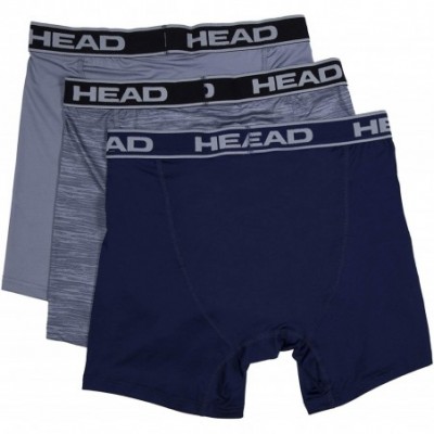 Boxer Briefs Mens Performance Underwear 3PACK Boxer Briefs - Navy/Light Heather/Dark Heather - CY18K2Q90Z0