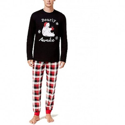 Sleep Sets Men's Buffalo Plaid Bearly Awake Pajama Set - Buffalo Check - CP18D3O0Y4Y