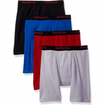 Boxer Briefs Men's 4-Pack Premium Dri-Stretch Boxer Brief - Assorted - CM186YLTL0O