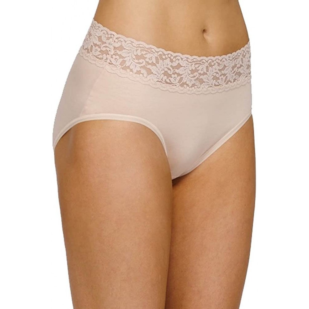 Panties Women's Cotton French Brief - Chai - C911FZOKW0B