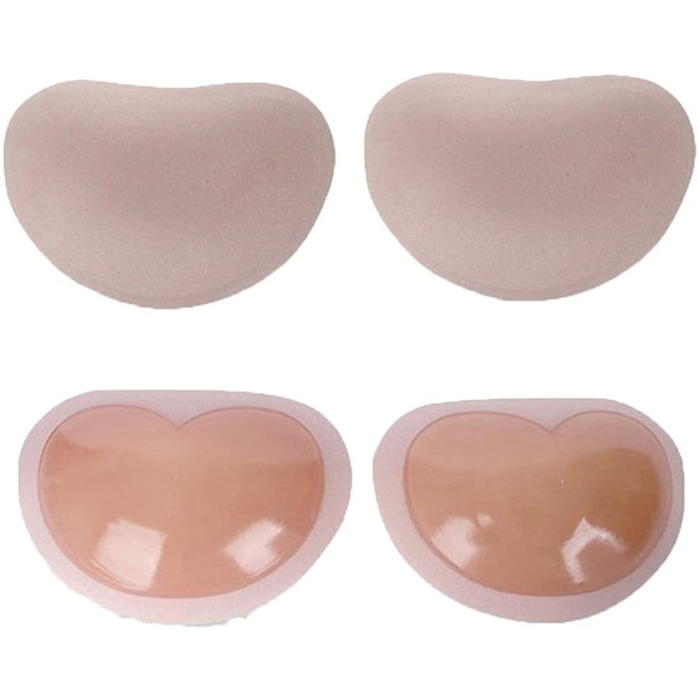 Accessories Adhesive Bra Insert Silicone Self-Adhesive Enhance Breast Bra Pad Stickers - 2 Pairs Nude - CR182WICZ9E