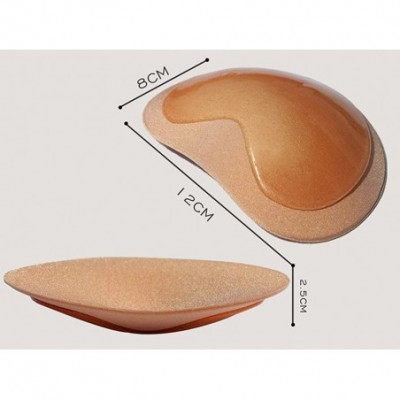 Accessories Adhesive Bra Insert Silicone Self-Adhesive Enhance Breast Bra Pad Stickers - 2 Pairs Nude - CR182WICZ9E