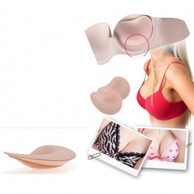 Accessories Adhesive Bra Insert Silicone Self-Adhesive Enhance Breast Bra Pad Stickers - 2 Pairs Nude - CR182WICZ9E