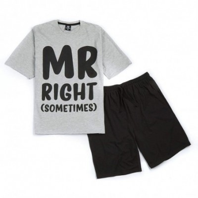 Sleep Sets Mens Jersey Cotton Short Sleeve Shorts Pajamas Nightwear Set Various Designs - Mr Right - CG18SCGHWZ7