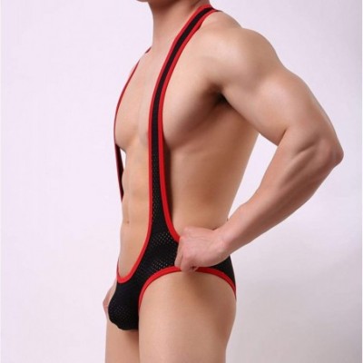 Shapewear Mankini Swimsuit Men's Borat Style Y Sling Stretch Underwear Suspender Bodysuit Strap Thongs - 1 - CP19DI9T2R9