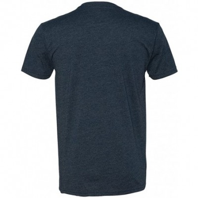 Undershirts Men's Fitted CVC V-Neck Tee - Midnight Navy - CE180ASID94