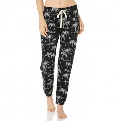 Bottoms Women's Sleepwear Pajama Pant - Black - CH18HTMXT9Y