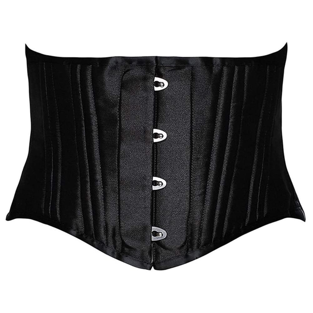 Bustiers & Corsets Women's Corset Waist Training 26 Steel Bone Small Belt Girdle 4 Metal Buckles Shape Shapewear (Black Size ...