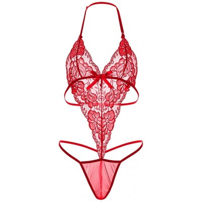 Bustiers & Corsets Female Bustier-2019 Bandage Lace Bustier Sexy Lingerie Nightwear Underwear Babydoll Jumpsuit Under 5 Dolla...