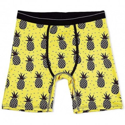 Boxer Briefs Wear Your Life Men's Boxer Brief Yellow Pineapple - CQ19057EKRC