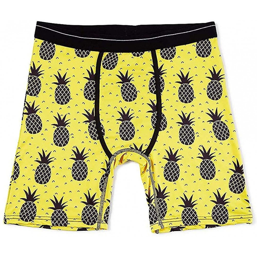 Boxer Briefs Wear Your Life Men's Boxer Brief Yellow Pineapple - CQ19057EKRC