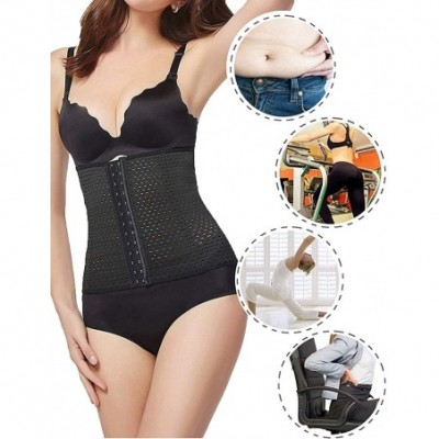 Shapewear Women Body Shaper Slimming Waist Trainer Cincher Underbust Corset Belt Shapewear - Black - CI18XHAUSEN