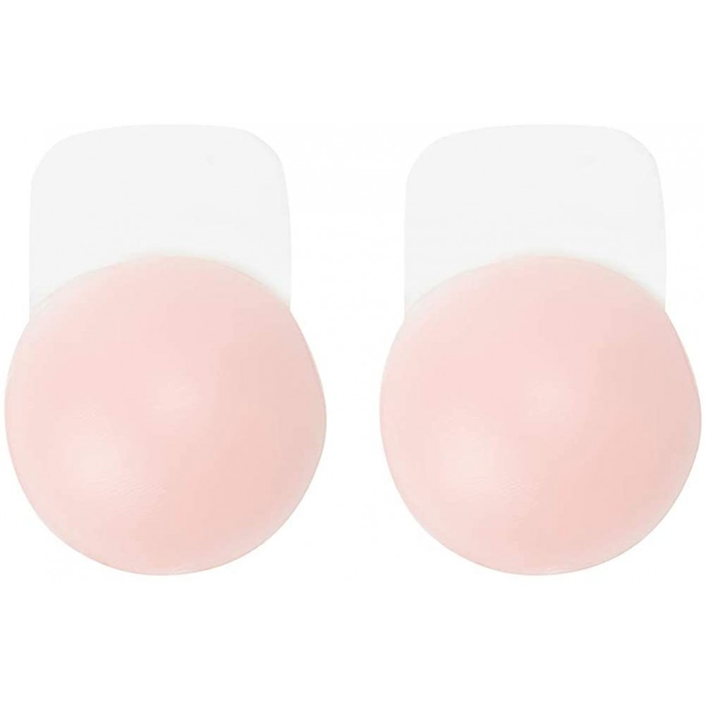 Accessories Women Push up Nipplecovers Breast Lift Pasties Backless Sticky Bra Silicone Adhesive Bra - Beige - C718XWQ6IXR