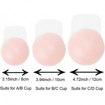 Accessories Women Push up Nipplecovers Breast Lift Pasties Backless Sticky Bra Silicone Adhesive Bra - Beige - C718XWQ6IXR