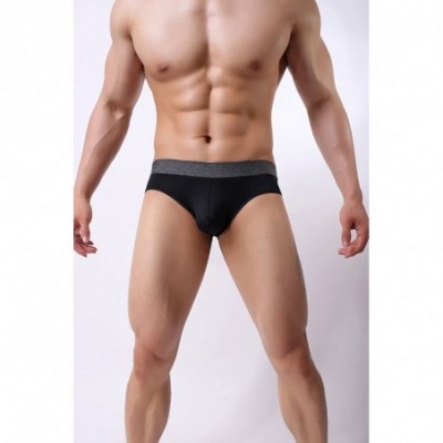 Briefs Mens Micro Mesh Briefs Comfort Soft Breathable Pouch Underwear - Black 1 Pack - CS18GN7S5X8