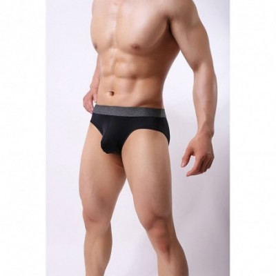 Briefs Mens Micro Mesh Briefs Comfort Soft Breathable Pouch Underwear - Black 1 Pack - CS18GN7S5X8