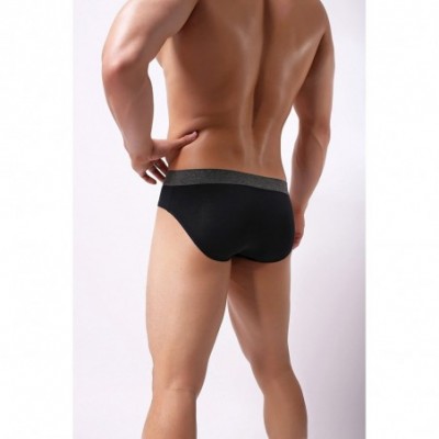 Briefs Mens Micro Mesh Briefs Comfort Soft Breathable Pouch Underwear - Black 1 Pack - CS18GN7S5X8