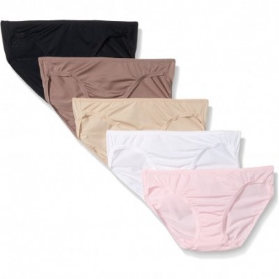 Panties Women's 5 Pack Microfiber Bikini Panties - Assorted - CD110LZ2VKN