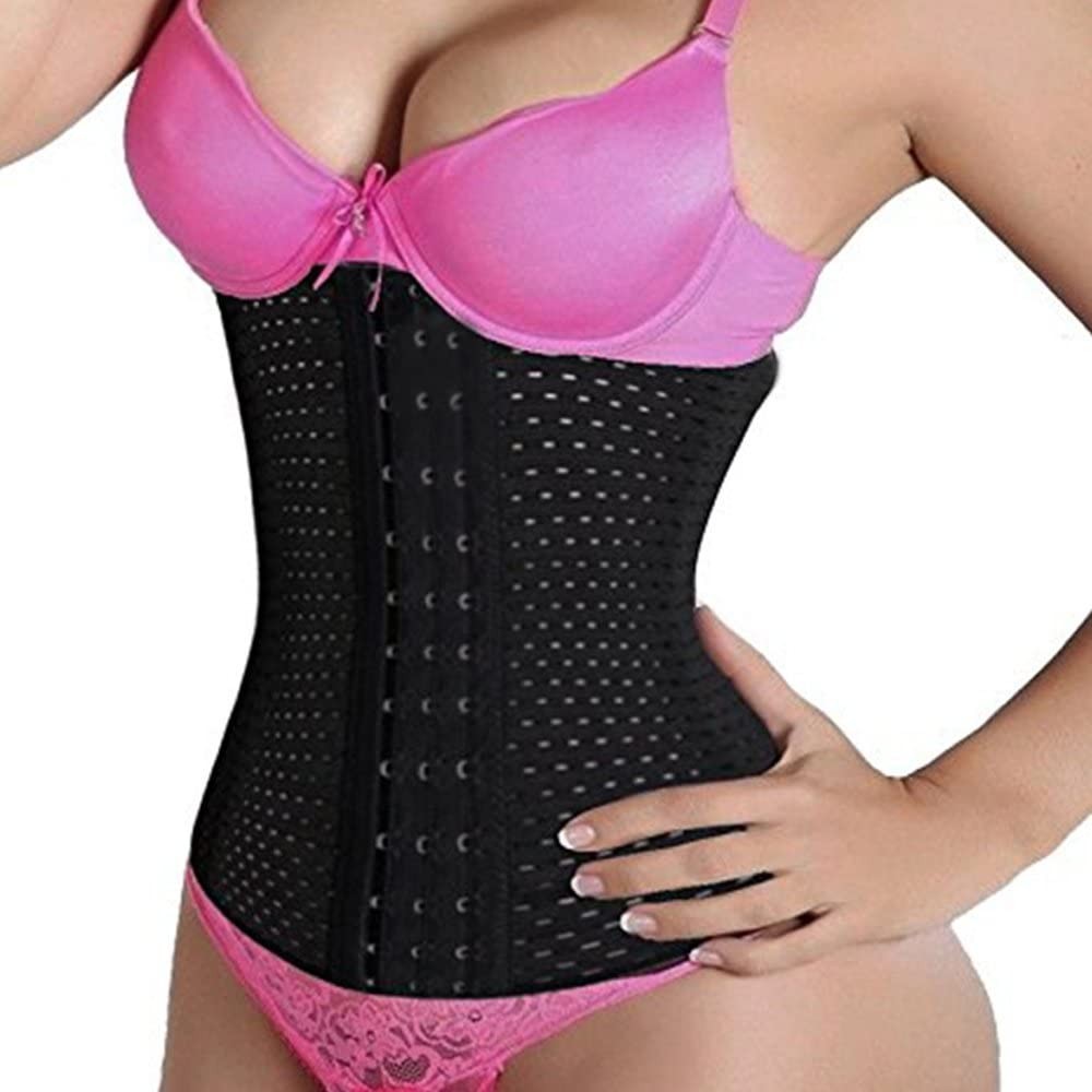 Shapewear Waist Cincher Trainer Body Tummy Girdle Corset Sport Shaper Belly Yoga Belt - Black - C312531X3GF