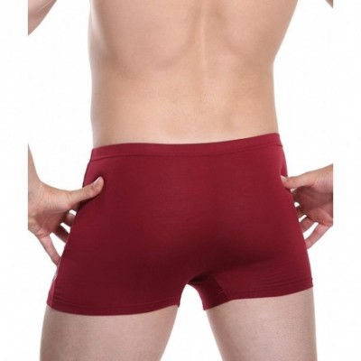 Boxer Briefs Men's Underwear Comfortable Bamboo Fiber Modal Boxer Briefs - 5 Pack B09 - CG18Z465IKH