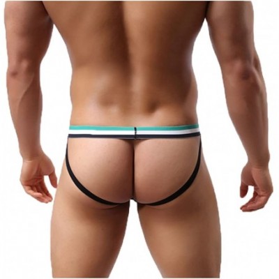 Briefs Men's Sexy Backless Briefs Underwear Open Back Thongs - Red - CP1868MR755