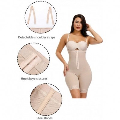 Shapewear Womens Sexy Shapewear Butt Lifter Body Shaper Tummy Control Bodysuit Postpartum Faja Plus Size - Beige-thigh Slimme...